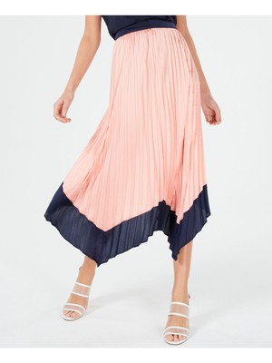 

Женская коралловая плиссированная юбка миди BAR III Размер, Коралл