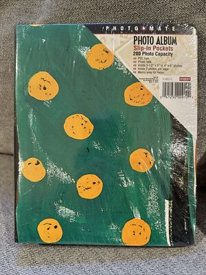 NEW Photo Mate Album 3-ring Holds up to 200 4x6 3.5x5 Photos Memo Area USA