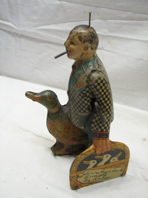 Early 1930s Marx Joe Penner Goo-Goo Duck Tin Litho Wind-Up Toy w/Rare Box Windup