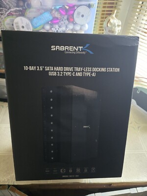 SABRENT 10 Bay 3.5  SATA Hard Drive Tray Less Docking Station (DS-UCTB)