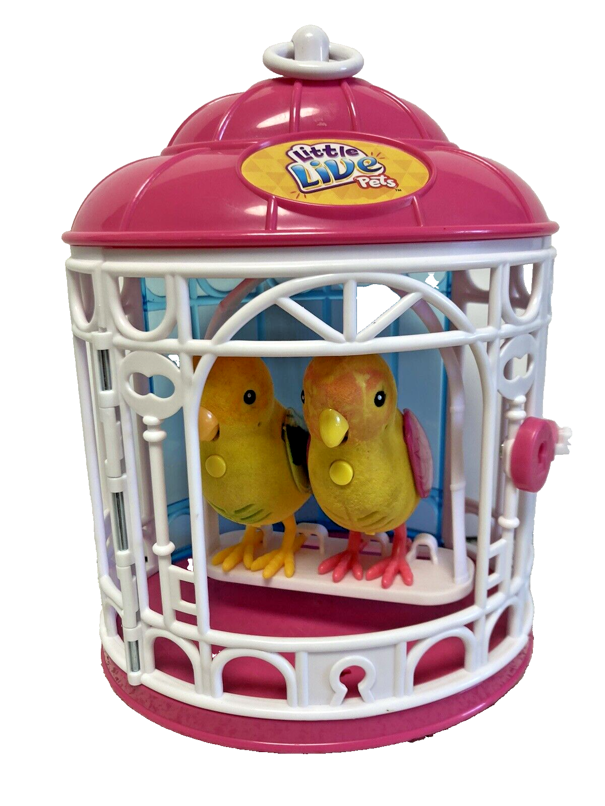 Little Live Pets Bird Cage With Two Interactive Talking Yellow Parakeets