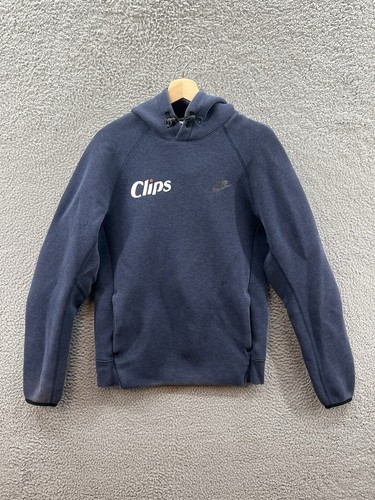 Nike Clips Tech Fleece Pullover Hoodie FB8016 473 Obsidian
