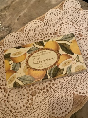 Saponificio Artigianale Fiorentino Limone e Glicine Scented Soaps 3 Lemon 4.4oz