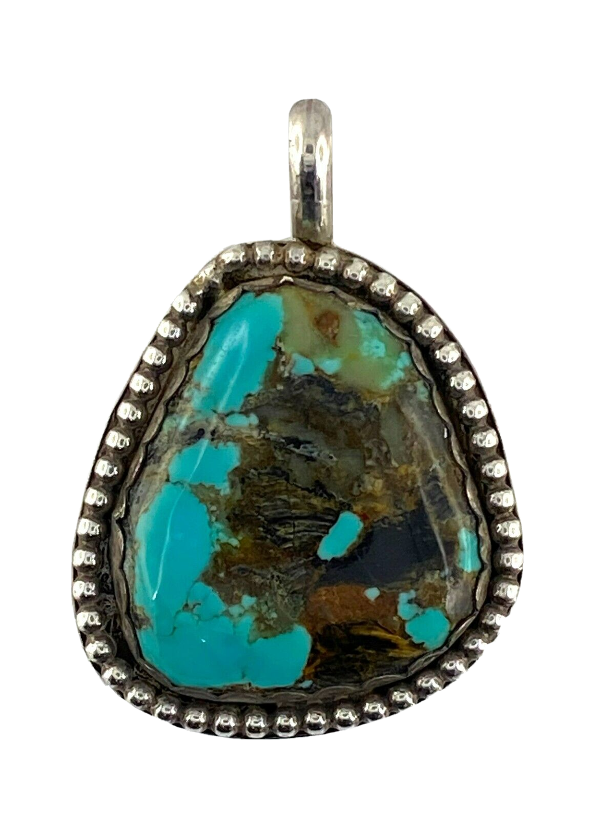 Signed MM Native American ? 925 Sterling Silver & Turquoise Signed MM Native American ? 925 Sterling Silver & Turquoise