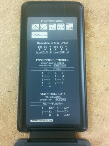 Casio Fx-115s Complex Scientific Calculator Solar  w/ Cover