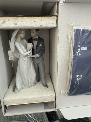 LLADRO 5885 FROM THIS DAY FORWARD BRIDE GROOM CAKE TOPPER FIGURINE WEDDING NIB
