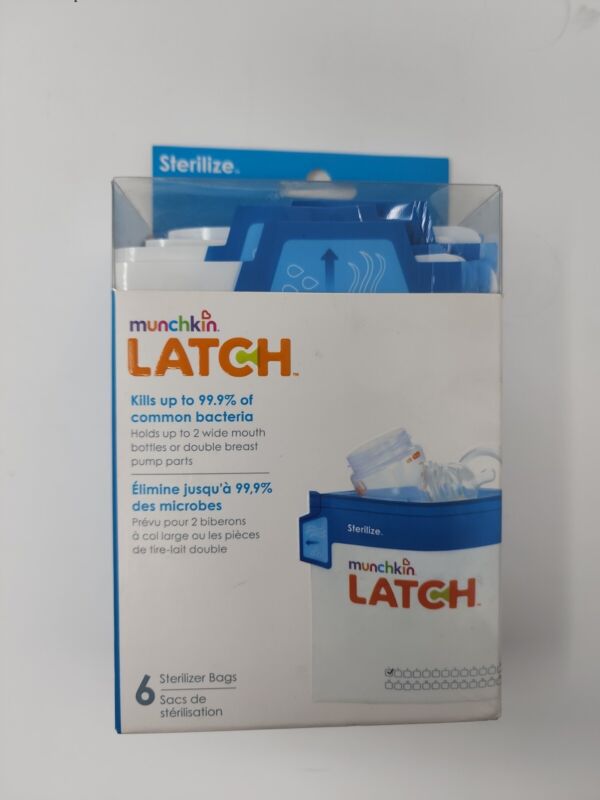 Munchkin LATCH Sterilizer Bags (Package of 6) NIB