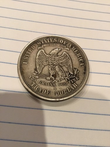 1876 S TRADE DOLLAR, NICE