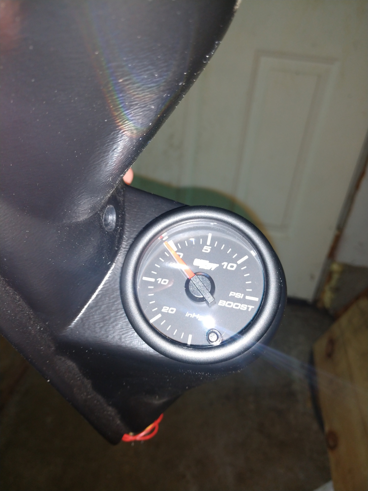 GlowShift Black 7 Color 15 PSI Boost/Vacuum Gauge Glow Shift Boost