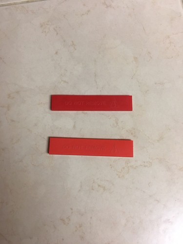 Lot Of 2 Sega Genesis Contact Covers. Red. Authentic. Good Shape