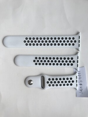 Original Apple watch Nike Sport Band 45mm 44mm 42MM 49MM Summit White/Black
