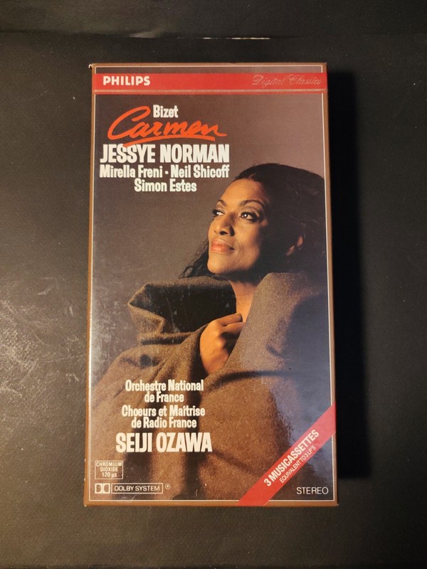 Bizet - Carmen - Jessye Norman Coffret 3 Musicassettes Phillips 1989