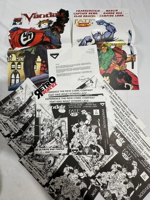 Innervision Comics Pre Kit - Der VANDALE /Fate s Five Promo Poster Lot Flyer