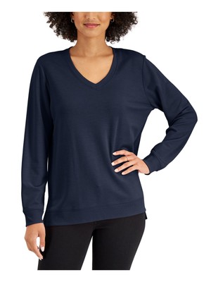 

KAREN SCOTT SPORT Женский темно-синий эластичный свитшот, Navy