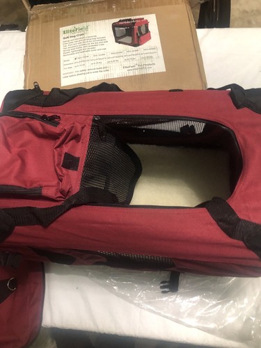 EliteField 3 Door Folding Soft Dog Crate Indoor Outdoor Pet Home 20Lx14Wx14H