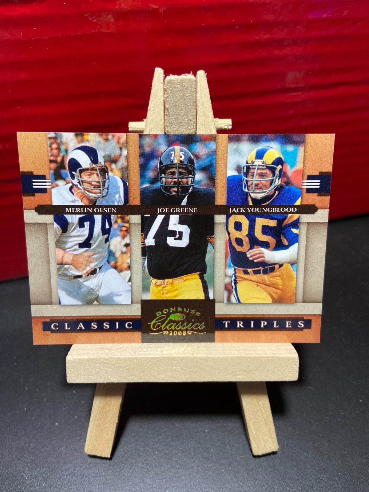 2008 Donruss Classics Triples Gold #6 Merlin Olsen Joe