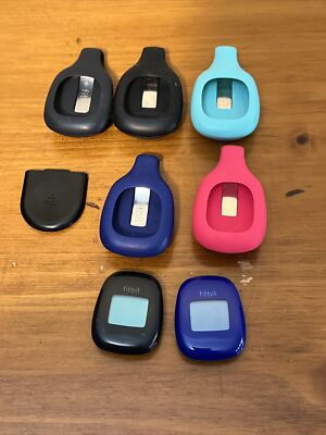 Fitbit Zip Wireless Daily Activity Tracker Health Step Pedometer Lot With Cases