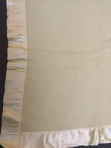 Vintage 100% Wool Baby Blanket St. Mary's RARE 42 x 60 Original Box NOS