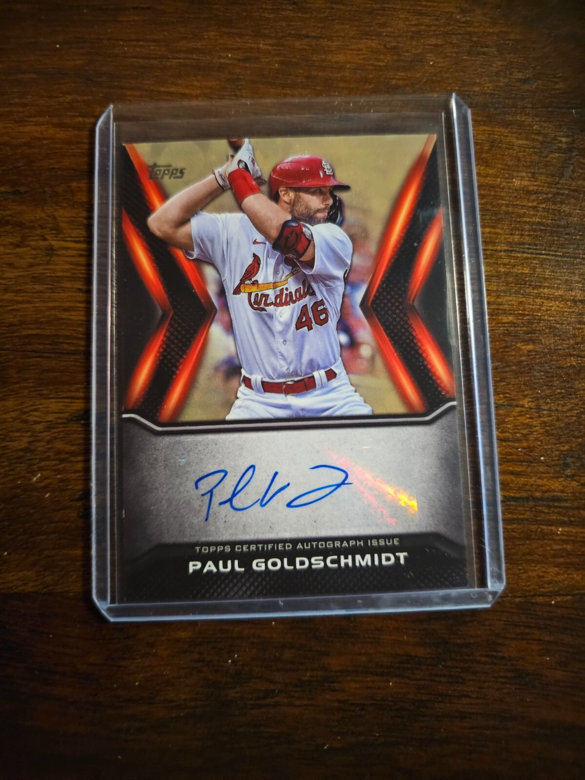 1円〜 PAUL GOLDSCHMIDT AUTOGRAPH SINGLE JUMBO RELIC CARD 28/50