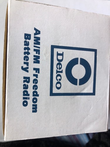 Vtg New NOS Delco Dura Power 72 AM/FM Freedom Battery Radio Advertising In Box