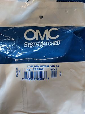 OMC BRP Johnson Evinrude Ignition Switch & Lanyard 5005801 1996 & up 765562