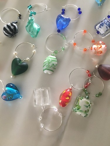 20 Heart etc. Wine Glass Charms !  Great For Weddings,  Showers,  Parties Etc .