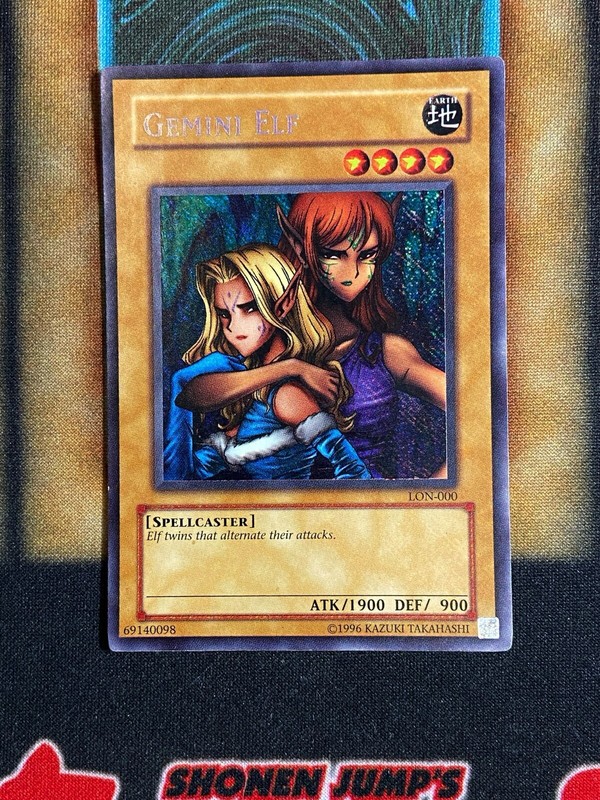 UNIQ イシェン トレカ Yugioh Gemini Elf LON-000 Secret Rare REVERSE FOIL ERROR MP | eBay