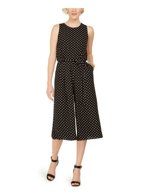 

Женский укороченный комбинезон без рукавов с широкими штанинами VINCE CAMUTO Black Tie, Черный