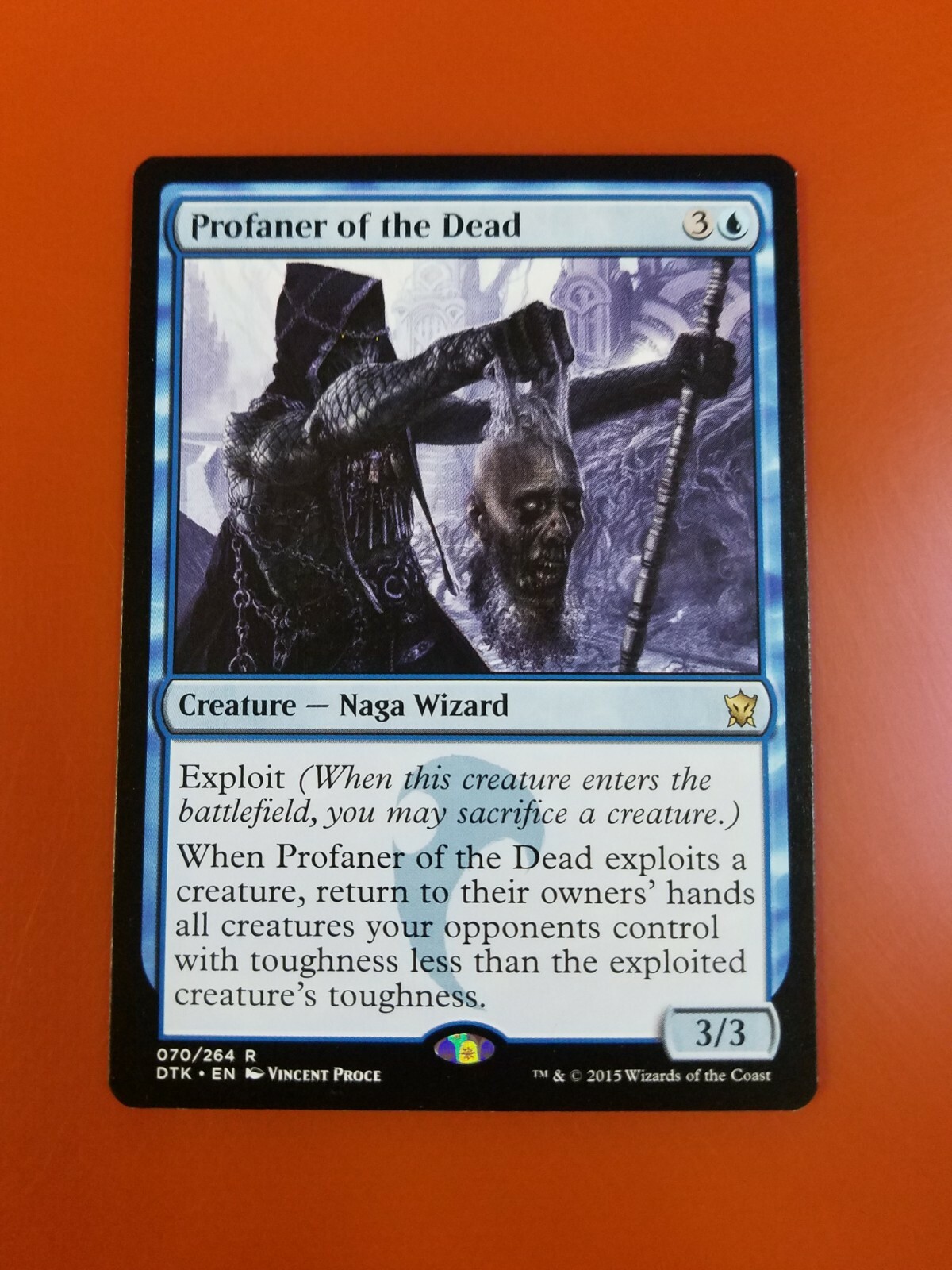 Profaner of the Dead 1x FOIL DTK MTG Dragons of Tarkir Rare MINT blue Profaner of the Dead 1x FOIL DTK MTG Dragons of Tarkir Rare MINT blue