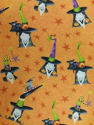 New 1yd x 44'' 100% Cotton, Studio E Fabrics, ''Me and My Ghoul Friends'', Witches