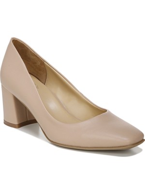 

NATURALIZER Женские бежевые туфли без шнуровки Warner Square Toe Block Heel, Бежевый, H1323S1