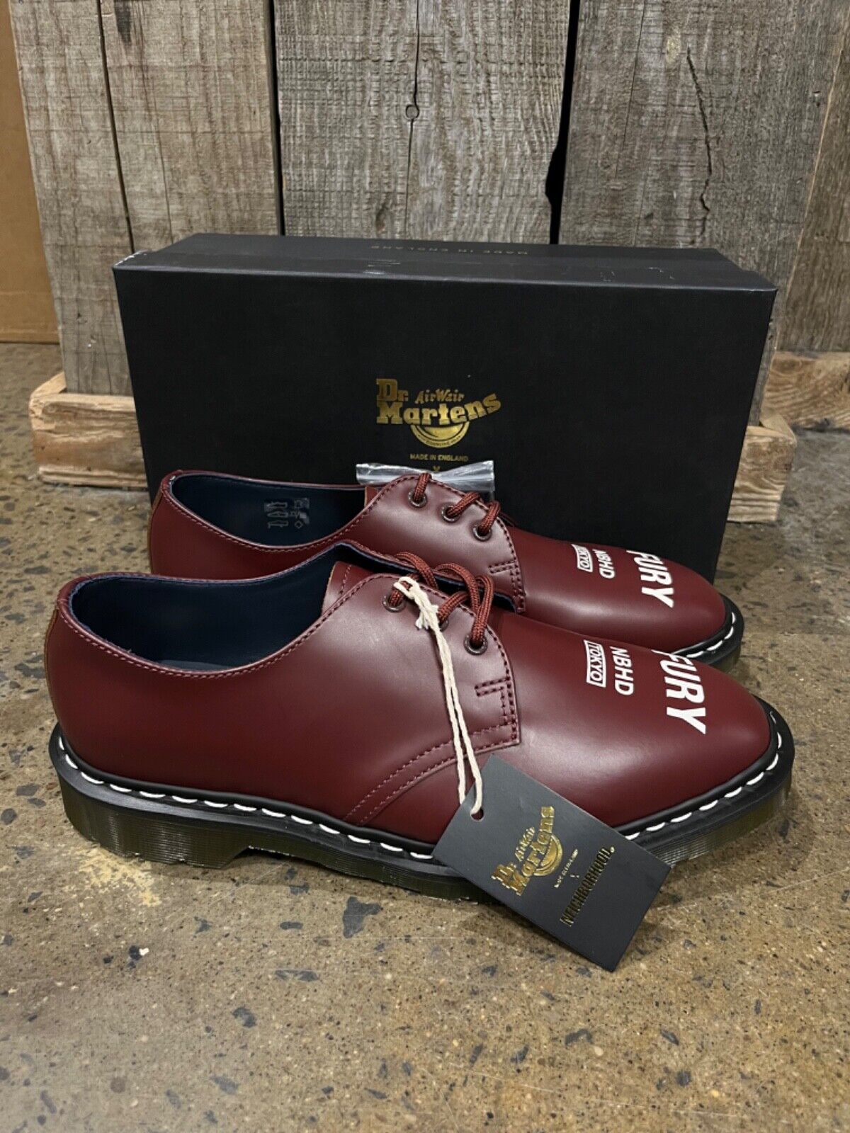 Dr. Martens 1461 NEIGHBORHOOD Made In England Smooth Leather Dr. Martens 1461 NEIGHBORHOOD Made In England Smooth Leather