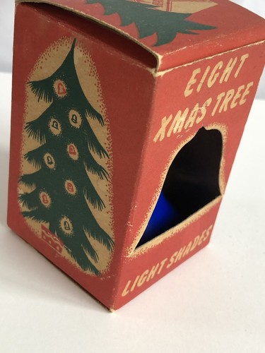 Vintage Empire Plastics - 2 Bell Christmas Light Covers Shades Original Box