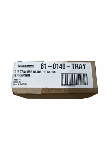Personna 61-0146 Trimmer Chisel Blades 10 Pack Of 10 Blades 
