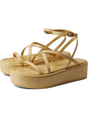 

STUART WEITZMAN Женские бежевые туфли на танкетке Summerlift 1-1/2 дюйма на платформе 7,5, Бежевый, SA883