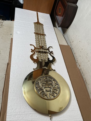 Vintage Fancy Grandfather Clock Pendulum Part Howard Miller Sligh Trend Era