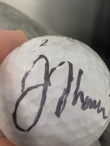 Justin Thomas signed golf ball