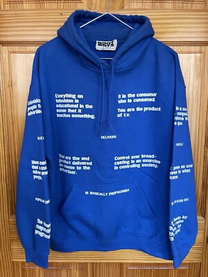 Boot Boyz Biz Richard Serra Television Delivers Hoodie Medium RARE Streetwear