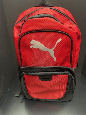 Puma Contender 3.0 Backpack  Padded 15'' Laptop -Water Bottle-Organizer RED/BLK