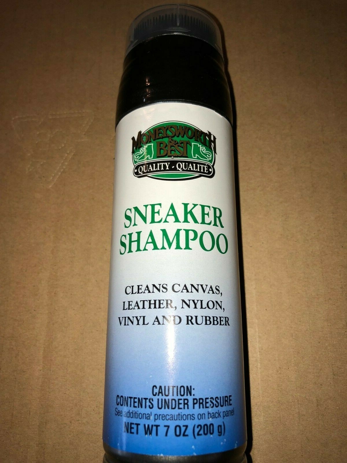 Moneysworth & Best Shoe Sneaker Shampoo 7 oz. - Cleans Canvas, Leather & more **
