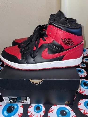 Size 12 - Jordan 1 Mid Banned 2020 194498268087| eBay