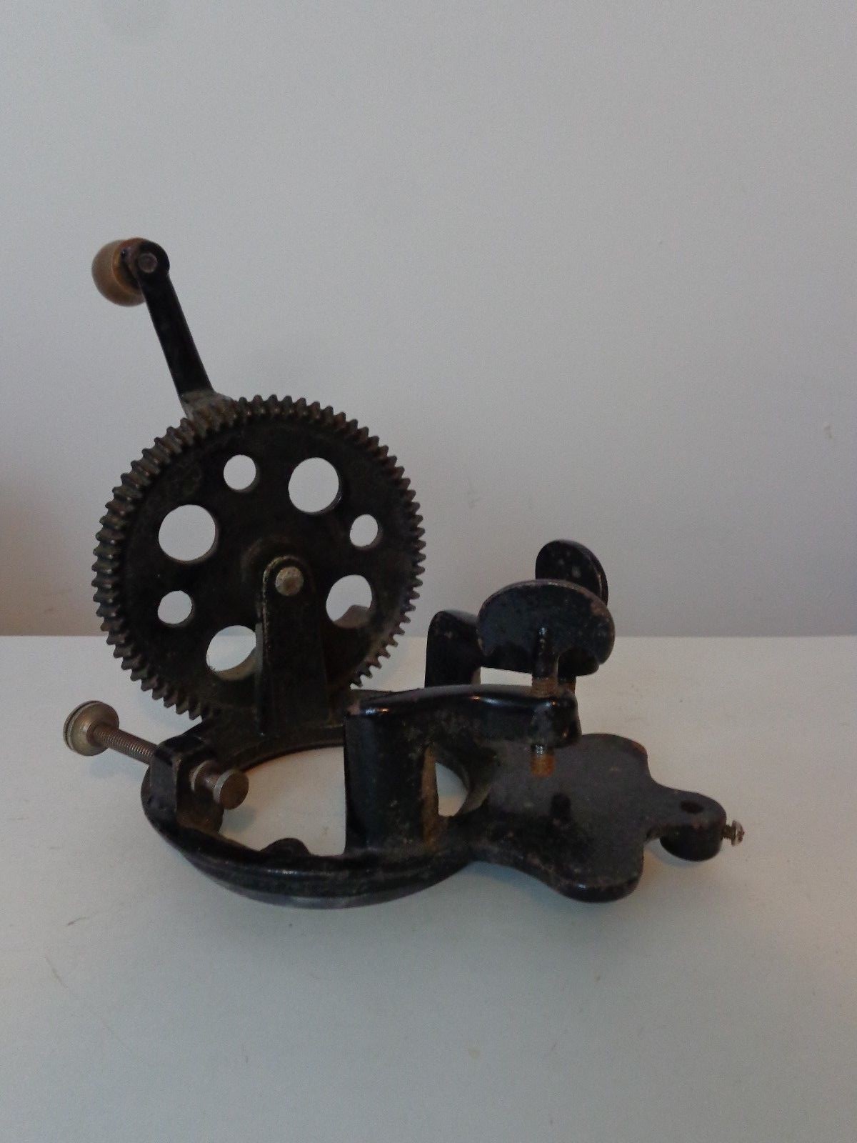Circular Sock Machine Part Gear Ring and Crank Wheel, Antique Auto Knitter Part,