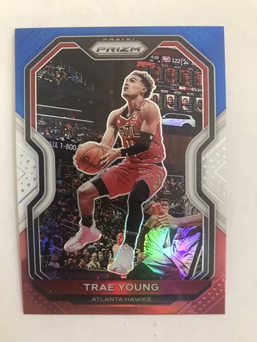 2020-21 Prizm Trae Young #64 Red White & Blue Atlanta Hawks