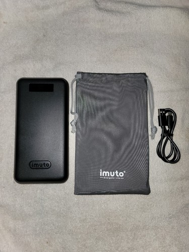 iMuto 30000mAh Portable Charger X6 3-Port USB Output Power B