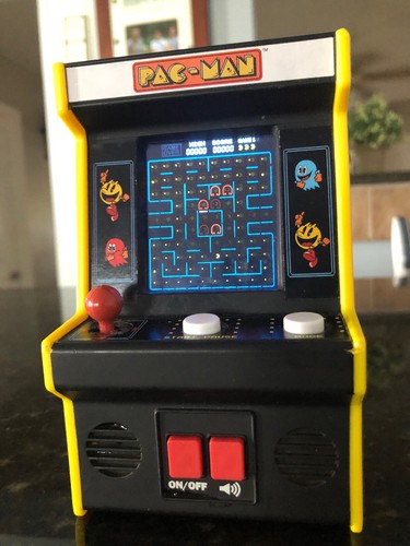 Pac-Man Arcade Classics Mini Arcade Game with Color Screen Working #09562