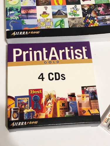 Print Artist GOLD Version 8.0 Home Publishing Windows 4 CDs Print Workshop