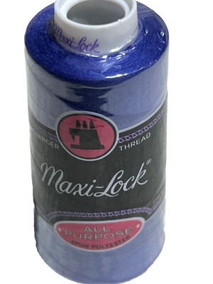 Maxi-Lock All-Purpose Serger Thread Tex 27 - 3000 Yard Cone - Royal Blue Color