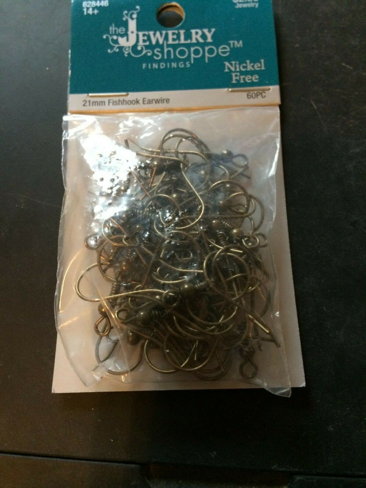 60 Piece Nickel Free Antique Gold 21 mm Fishhook Earwires