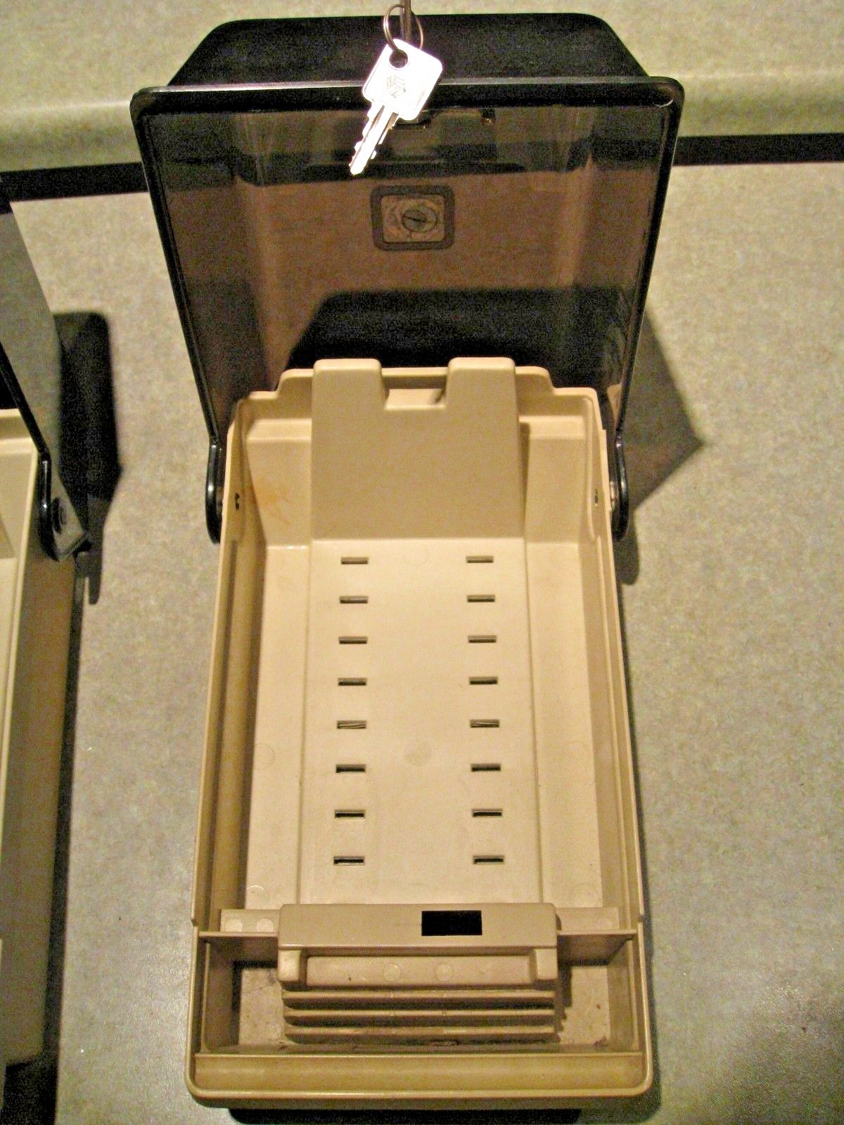 2 Vintage Floppy Disk Storage Cases with Keys, Micro Computer Accessories