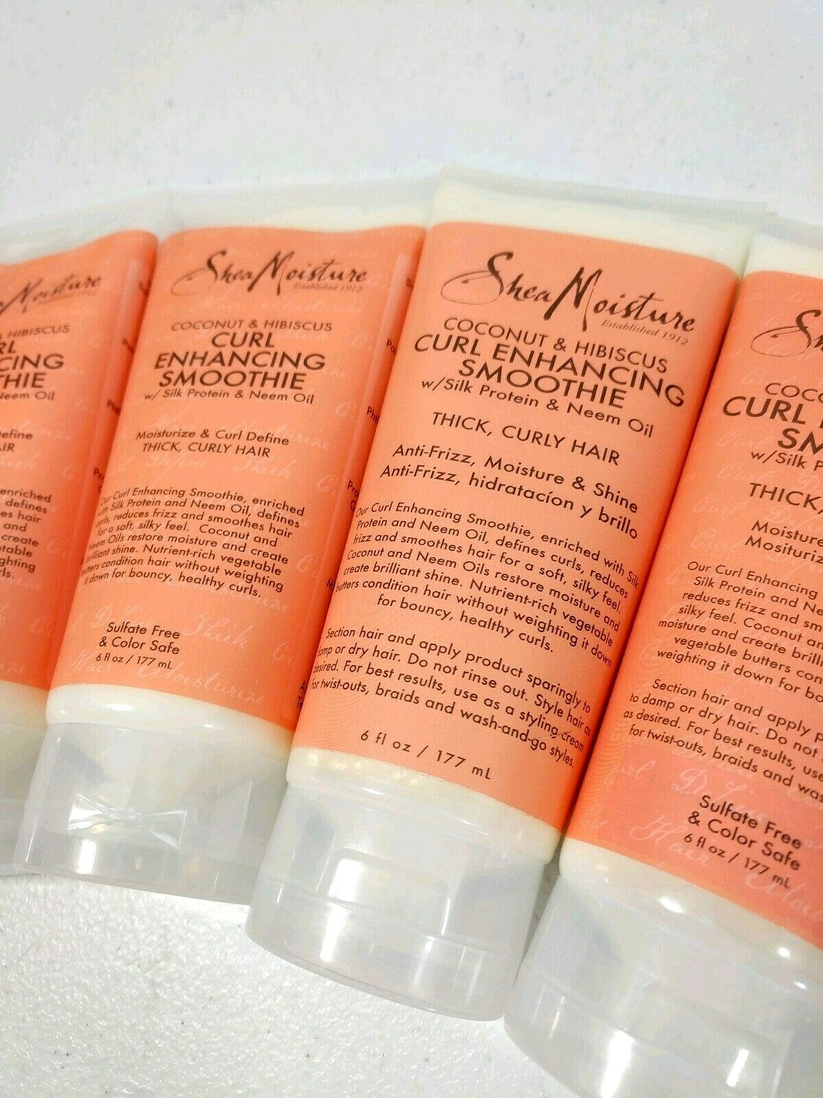 Shea Moisture Coconut & Hibiscus Curl Enhancing Smoothie 6 oz each Lot of 5 New